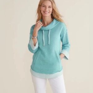 Soft Surroundings Santorini Shores Terry Knit Pullover‎